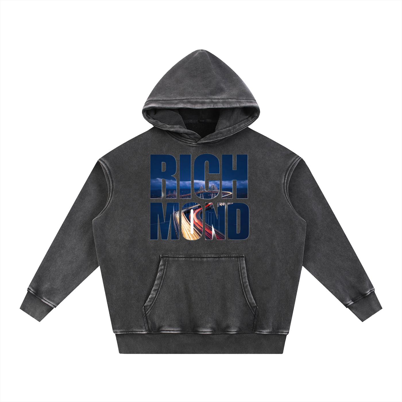 Richmond Snow Wash Fleece Oversize Hoodie