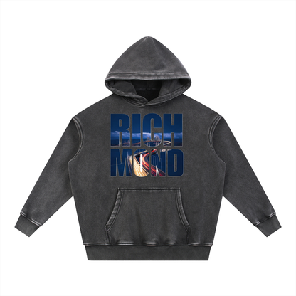 Richmond Snow Wash Fleece Oversize Hoodie