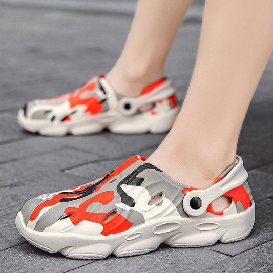 "510_Athletics" "Crocish" Camo Outdoor / Rugged Slides/ Flip Flops/ Sandals