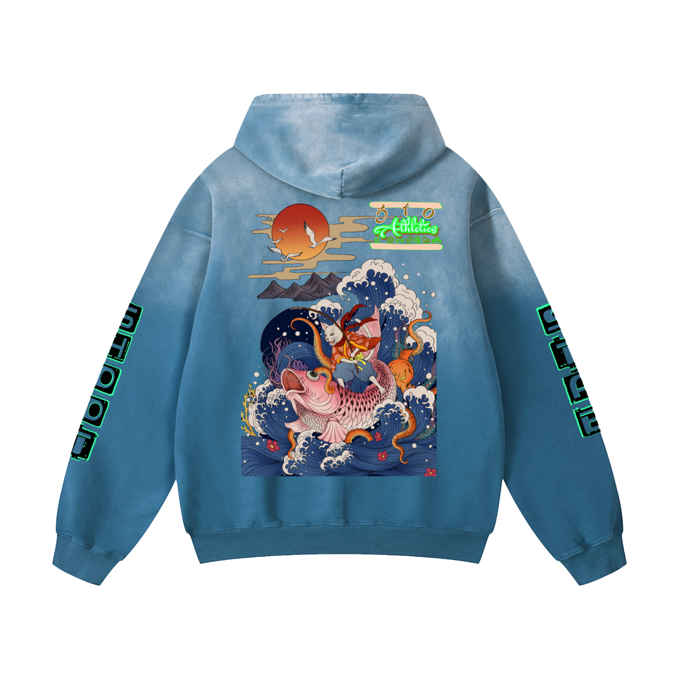 Vintage Scream Heavyweight Sunfaded Oversized Hoodie
