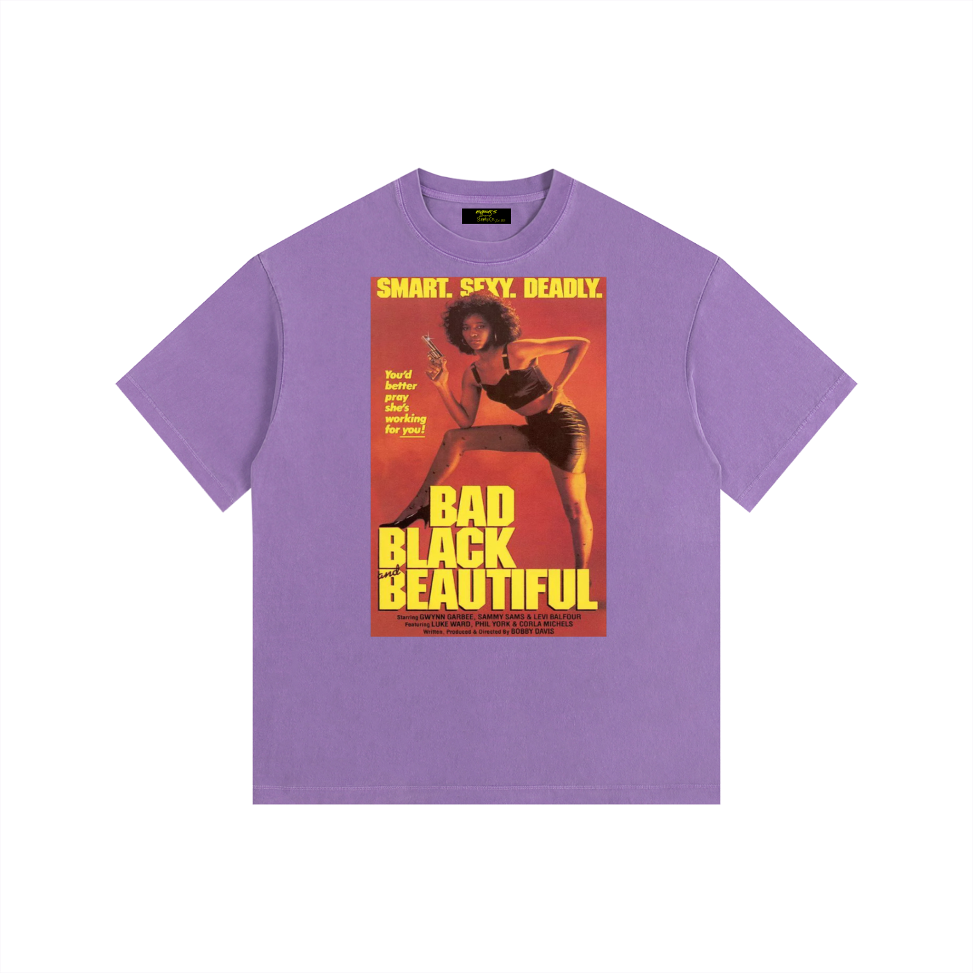 Bad, Black, & Beautiful Vintage Washed Oversized Cotton T-Shirt