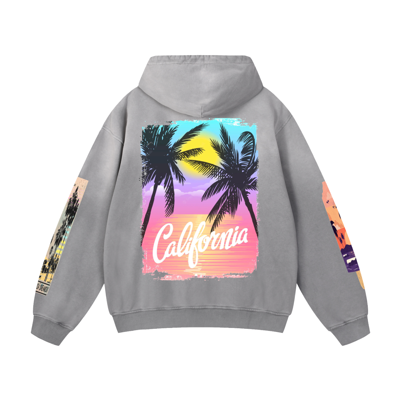 San Francisco, California Heavyweight Sun-faded Oversized Hoodie