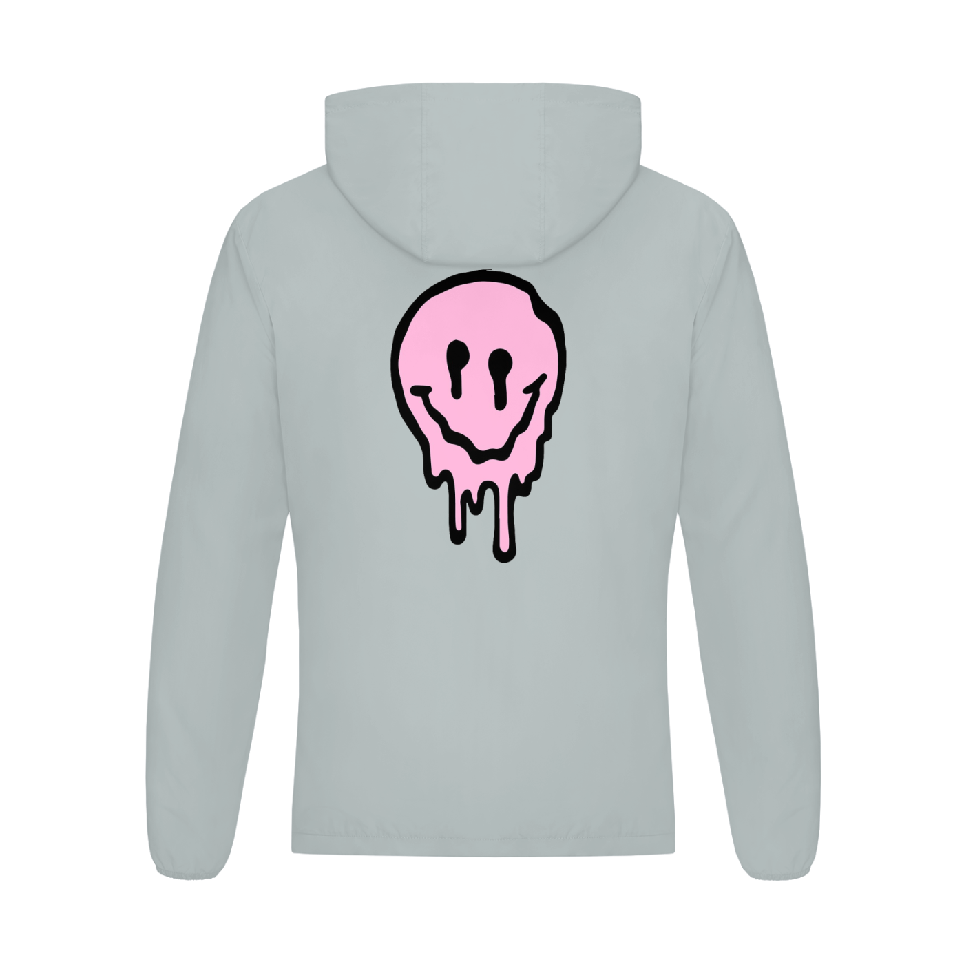 Graphic styled Melted Smiley Soft Hooded Sports Jacket