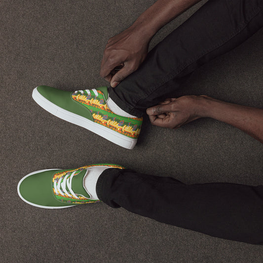 "510_Athletics" "I'm Laced" Fern Green Designer Men’s lace-up canvas shoes