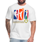"RichCity_Global" I Love Basketball" Fitted Cotton/Poly T-Shirt by Bestia - white