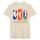 "RichCity_Global" I Love Basketball" Fitted Cotton/Poly T-Shirt by Bestia - heather cream