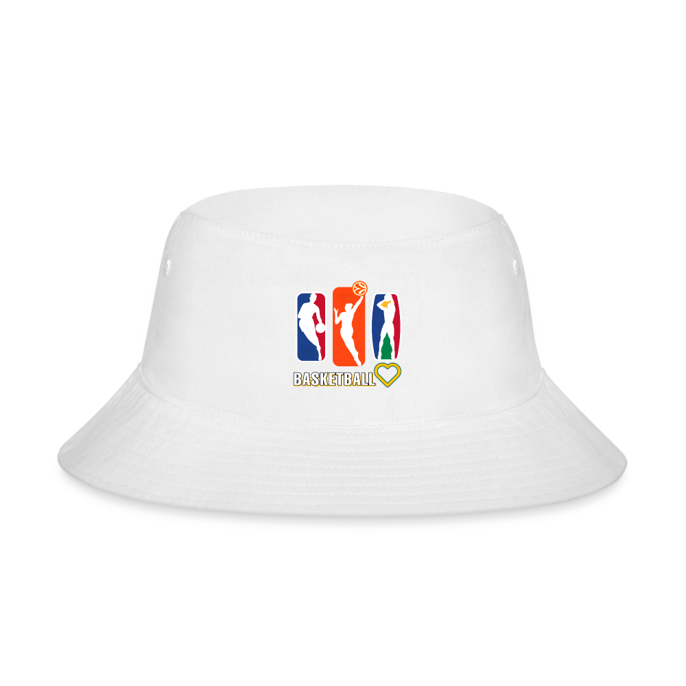 RichCity_Global I love basketball Bucket Hat - white