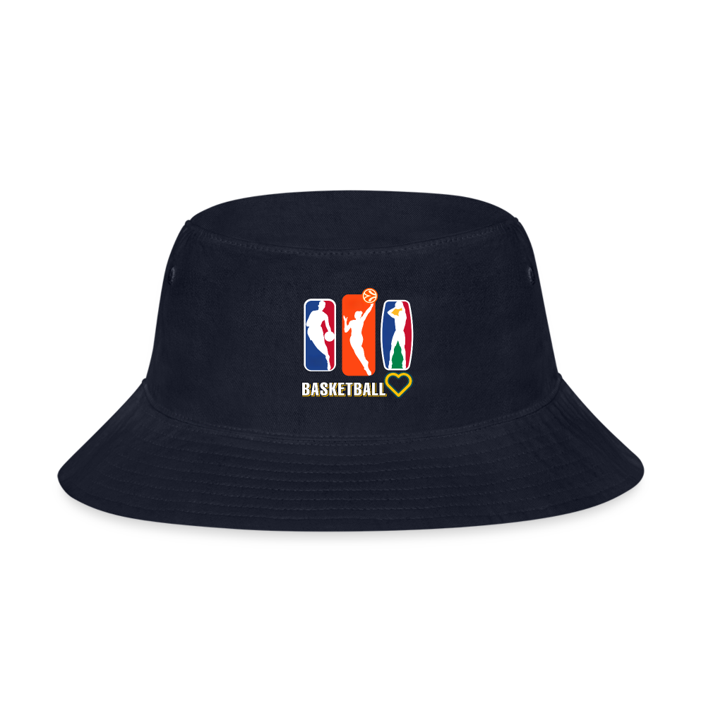 RichCity_Global I love basketball Bucket Hat - navy