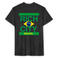 "RichCity_Global "Brazil" Fitted Cotton/Poly T-Shirt by Bestia_Graphics - heather black