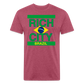 "RichCity_Global "Brazil" Fitted Cotton/Poly T-Shirt by Bestia_Graphics - heather burgundy