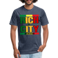 "RichCity_Global" "XXL_Senegal" Fitted Cotton/Poly T-Shirt by Bestia_Graphics - heather navy