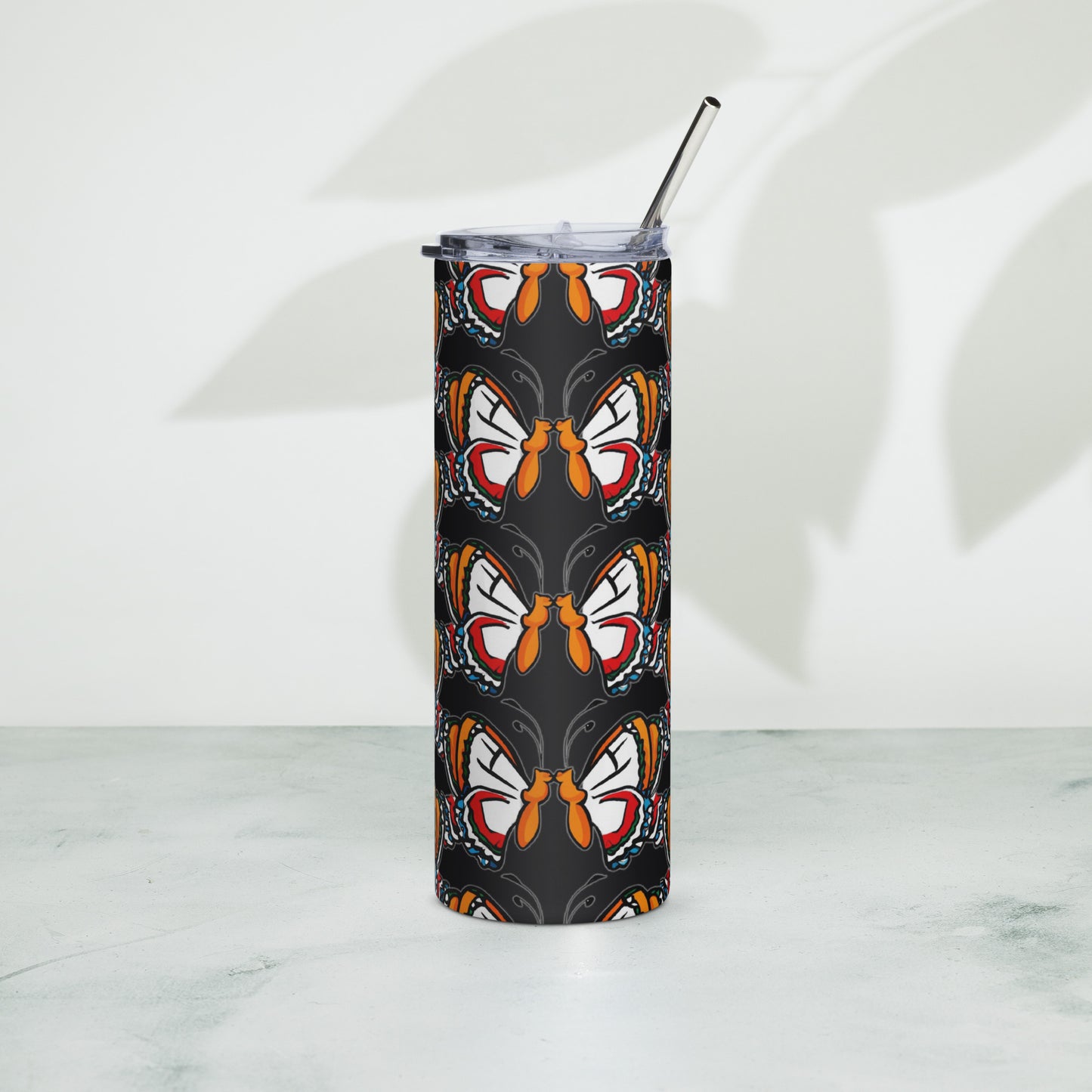 "RichCity_Global" "Butterfly kisses" 1.1 Stainless steel tumbler