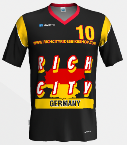 RichCity Rides Bike/Skate Cooperative x Owayo Sports -Germany_Soccer_Jersey - Sustainable Clothing Collection