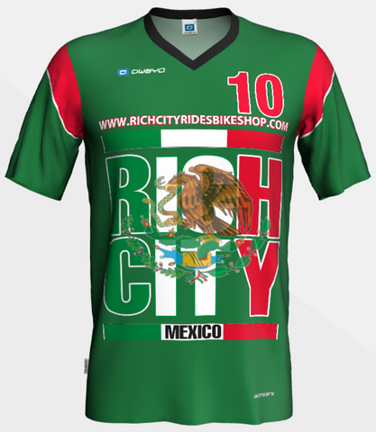 RichCity Rides Bike/Skate Cooperative x Owayo Sports - Mexico_Soccer_Jersey - Sustainable Clothing Collection