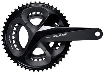 Shimano 105 FC-R7000 Crankset - 170mm, 11-Speed, 53/39t, 110 BCD, Hollowtech II Spindle Interface, Black