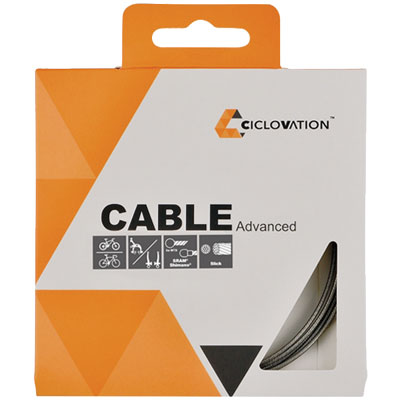 CICLOVATION ADVANCED SS BRAKE CABLE,  1.5mm,  3500mm,  Slick Stainless Steel,  Shimano/SRAM,  Road/Mountain