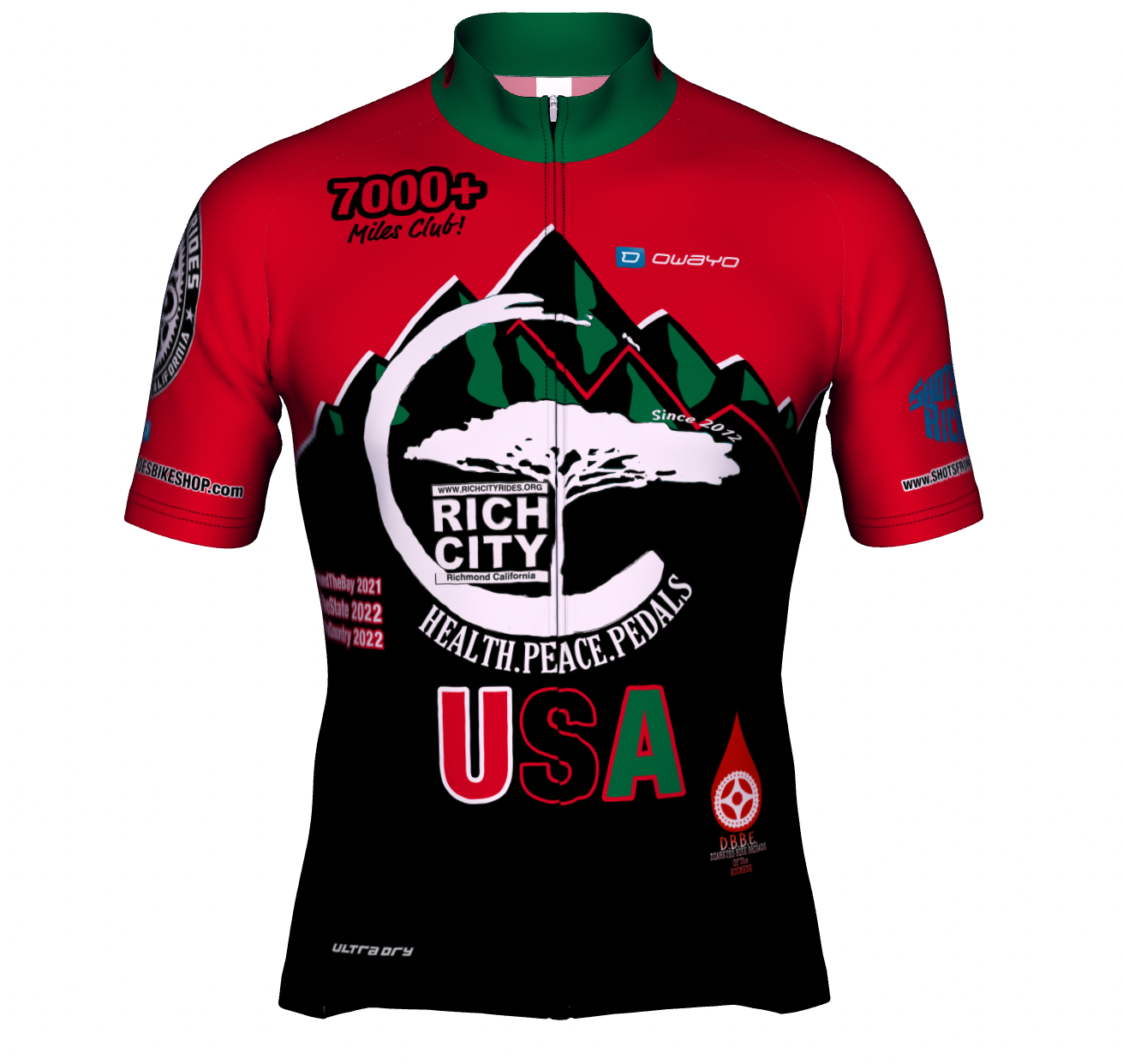 "510_Athletics x Owayo Sports - USA_Bicycle_Jersey - Sustainable Clothing Collection