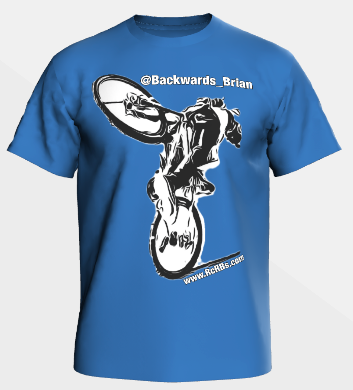 RichCity Rides Bike/Skate Cooperative -"Backwards Brian"-T-Shirt - Sustainable Clothing Collection