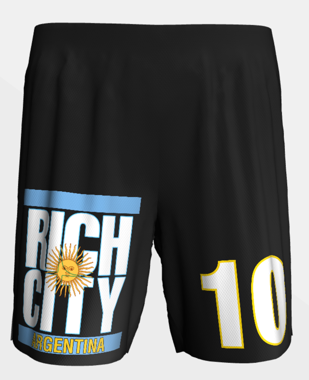 "Evry1's Brand" RichCity Rides Bike/Skate Cooperative -"Fútbol Shorts"- Sustainable Clothing Collection
