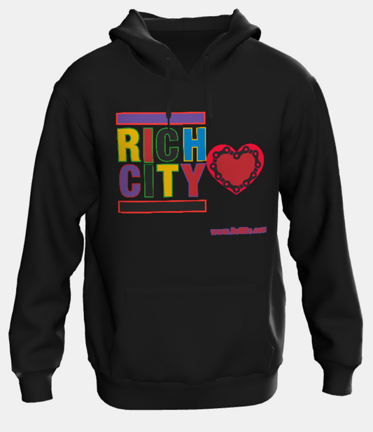 "Evry1's Brand" Rich City Hoodie w/ "TheTown, CA"