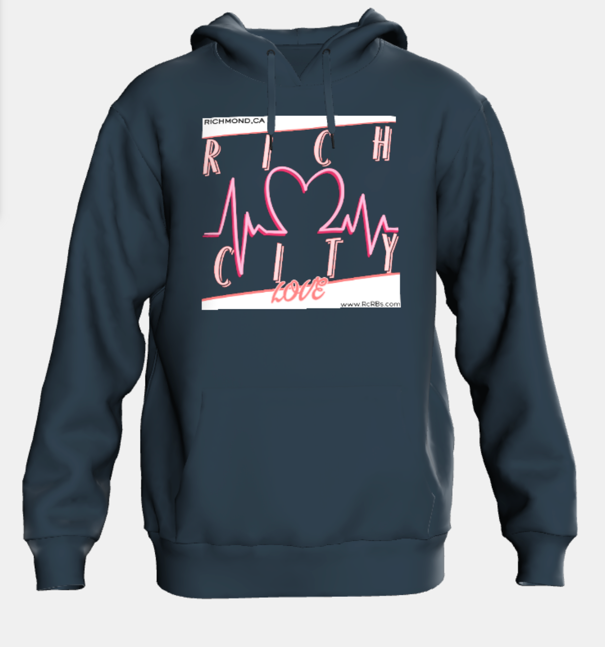 New 2023 RichCity Rides Bike/Skate Cooperative -"LOVE" hoodie - Sustainable Clothing Collection