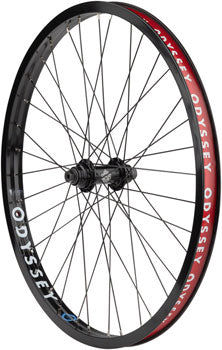 Odyssey Hazard Lite Front Wheel - 24", 3/8" x 100mm, Rim Brake, Hard Black, Clincher