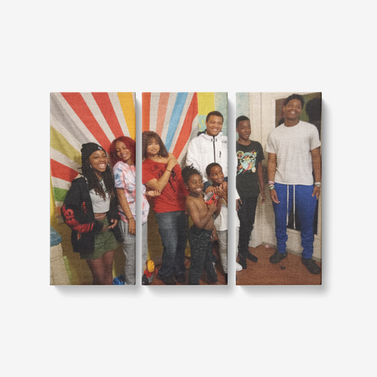 Customizable 3 Piece Canvas Wall Art for Living Room - Framed Ready to Hang 3x8"x18"